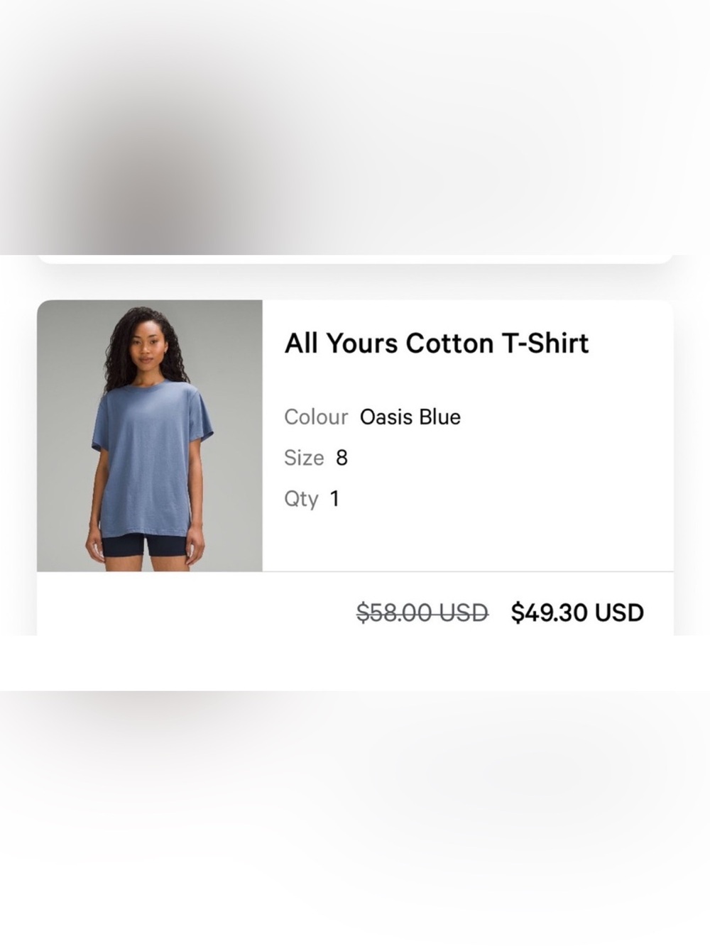 lululemon athletica All Yours Cotton Tee - Oasis Blue